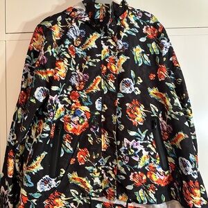 LuLaRoe Multicolor Floral Bomber Jacket